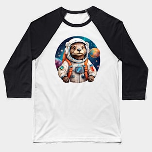 Otter astronaut Baseball T-Shirt